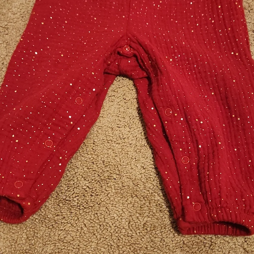 Cat & Jack holiday romper- 12 months wore once